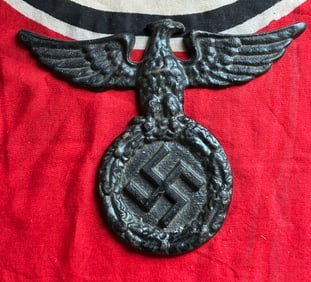Early WW2 German NSDAP Door Eagle black finish