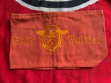 ULTRA RARE WW2 GERMAN FIELD POLICE ARMBAND