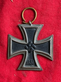 RARE WW2 GERMAN 1939 IRON CROSS UNMARKED DEUMER