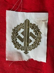 WW2 German Bronze Grade SA Sports Badge in Cloth