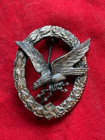 German WWII Luftwaffe Radio Operator & Air Gunner Badge