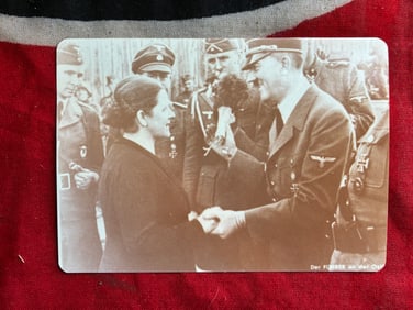 WW2 German Photograph of Poland Hitler visiting German Wehrmacht forces