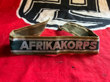 RARE WW2 GERMAN AFRIKA KORPS CUFF TITLE