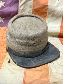 CIVIL WAR CONFEDERATE CSA REBEL'S KEPI CAP HAT