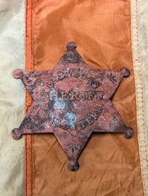 ANTIQUE 1800'S LAS VEGAS SHERIFF NEVADA TERR. BADGE