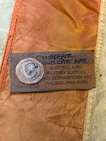 CIVIL WAR CONFEDERATE CSA "C" CAVALRY CAST BUTTON BY W. STOKES KIRK