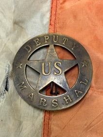 ANTIQUE 1800'S DEPUTY US MARSHAL BADGE