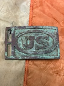 INDIAN WARS U.S. BUCKLE FOUND NEAR FT. ABRAHAM LINCOLN DAKOTA TERRITORY