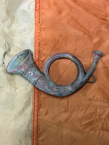 CIVIL WAR INFANTRY HORN HEADGEAR BADGE INSIGNIA