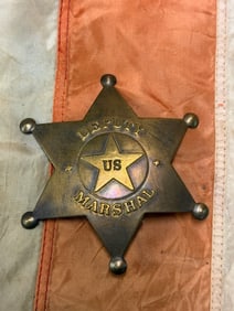 ANTIQUE 1800'S DEPUTY US MARSHAL BADGE