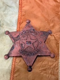 ANTIQUE 1800'S DEPUTY US MARSHAL BADGE