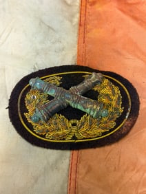 CIVIL WAR ARTILLERY BULLION HEADGEAR BADGE BY SCHUYLER HARTLEY GRAHAM