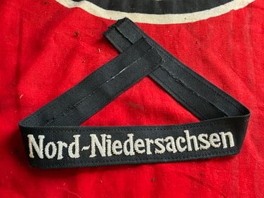 WW2 GERMAN NORD-NIEDERSACHSEN CUFF TITLE
