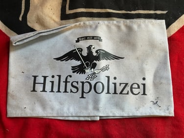 WW2 GERMAN HILFSPOLIZEI ARMBAND