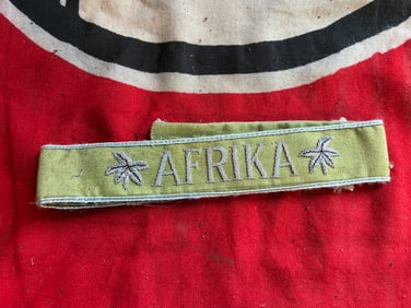 VET BRING BACK WW2 GERMAN AFRIKA KORPS TUNIC CUFF TITLE