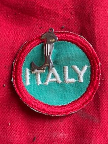 WW2 GERMAN ITALIAN PRISONER OF WAR SLEEVE CLOTH BADGE