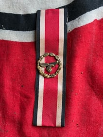 WWII German Luftwaffe Honor Roll Clasp With Ribbon
