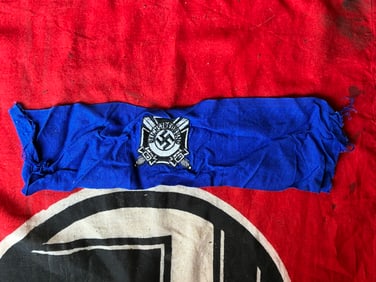 WW2 GERMAN REICHSTREUBUND CUFF TITLE
