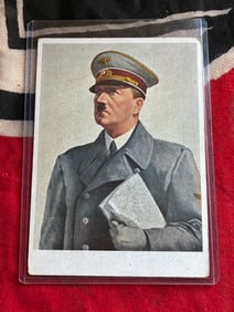 WW2 German Adolf Hitler At The Front Propaganda Postcard