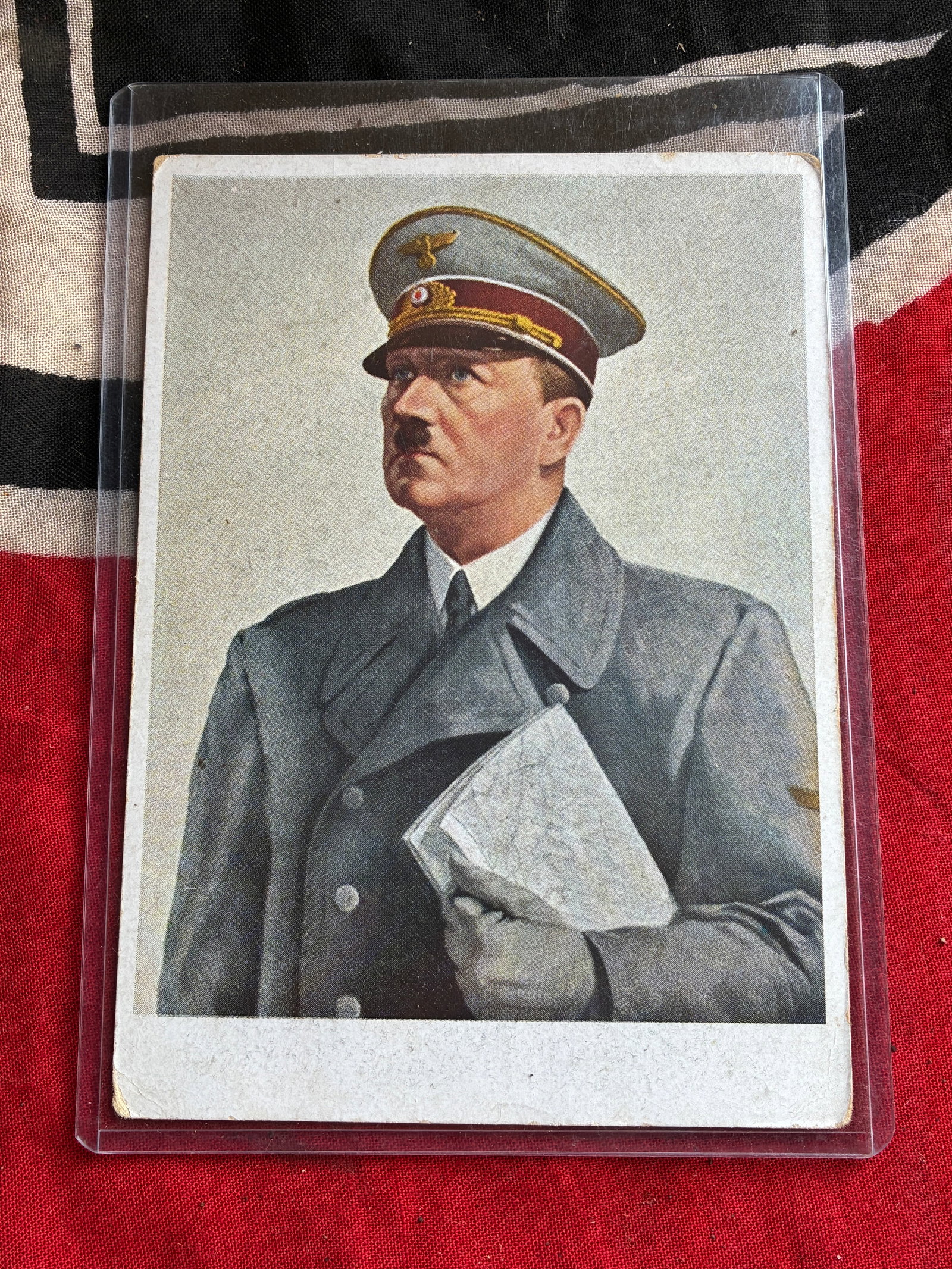 WW2 German Adolf Hitler At The Front Propaganda Postcard: WW2 German Adolf Hitler At The Front Propaganda Postcard. In exceptional overall shape and condition. Please view all detailed pictures. A rare find.