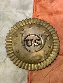 RARE M1821 RIFLEMAN SHARP-SHOOTER SHAKO HAT BADGE INSIGNIA