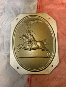 WAR OF 1812 U.S. DRAGOOS HELMET PLATE BADGE INSIGNIA