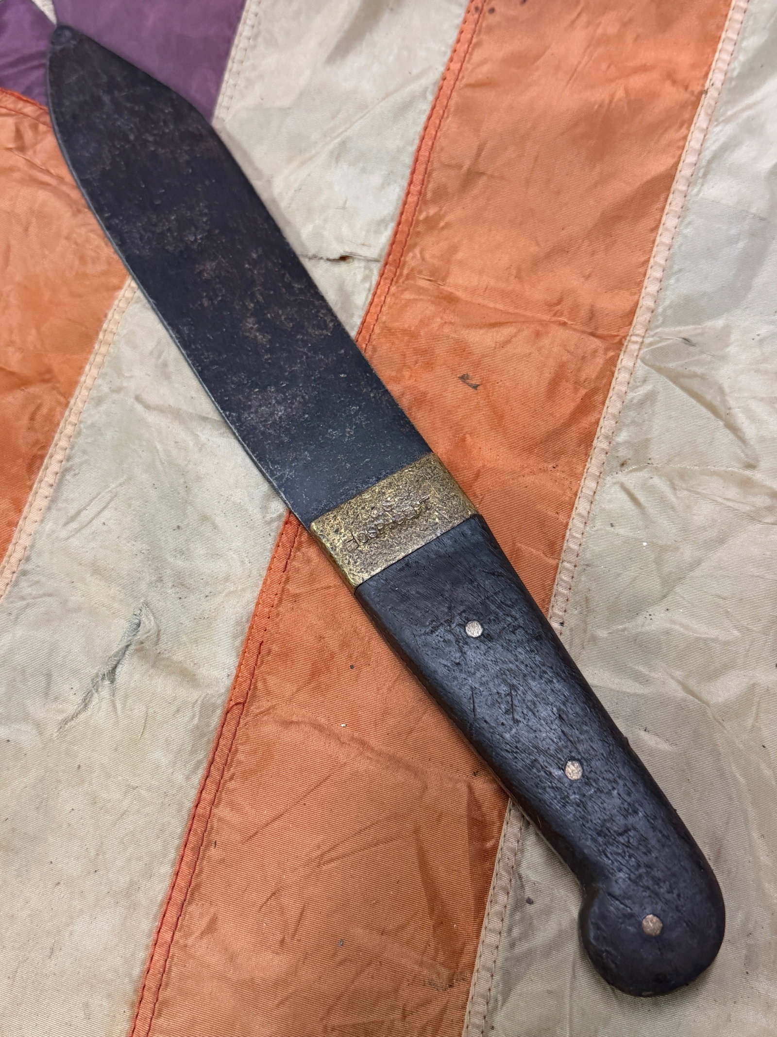 CIVIL WAR C.S. HOSPITAL DEPARTMENT 1861 CONFEDERATE OFFICER BOWIE KNIFE: CIVIL WAR C.S. HOSPITAL DEPARTMENT 1861 CONFEDERATE OFFICER BOWIE KNIFE. AN EXCEPTIONALLY RARE BOWIE KNIFE THAT IS IN MINT OVERALL SHAPE AND CONDITION WITH A BEAUTIFUL OVERALL PATINA. HAS A GREAT LOOK