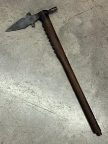1800'S CHEYENNE INDIANS NATIVE AMERICAN SMOKING PIPE SPONTOON TOMAHAWK