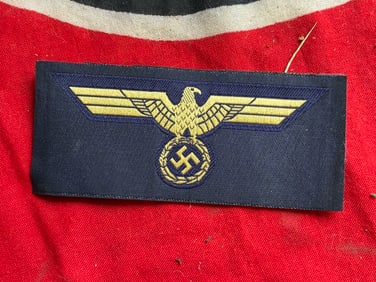 WWII GERMAN KRIEGSMARINE OVERSEAS CAP EAGLE