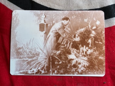 Rare WW2 German Classic Adolf Hitler Parents Graves Photo