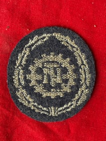 SCARCE WW2 GERMAN TENO TECHNISCHER NOTDIENST SLEEVE CLOTH BADGE