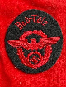 WW2 GERMAN POLICE BAD-TOLZ SLEEVE BADGE INSIGNIA
