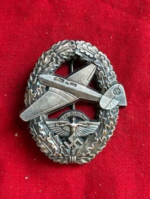 WWII German Reich NSFK Motorized powered pilot's flight badge
