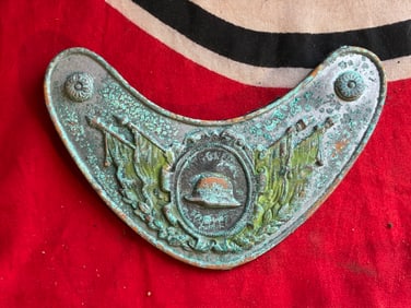 WW2 GERMAN WEIMAR REPUBLIC STAHLHELM GLATZ VETERANS GORGET