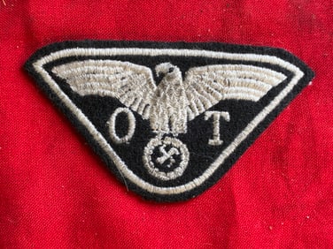 WW2 German Org. Todt leader signal girls insignia (field grey wool)