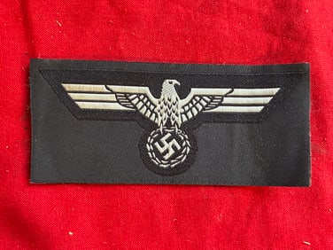 WWII German M39 Black Panzer Breast Eagle