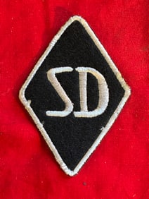 WW2 German SD Diamond Sleeve Badge as worn by the German Gestapo member