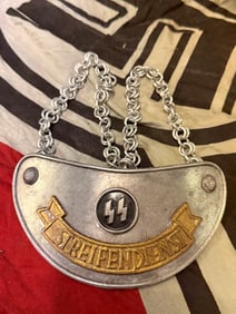 German World War II SS Parade plated gorget