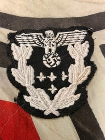 WW2 GERMAN MINISTER WITHOUT PORTFOLIO SLEEVE CLOTH BADGE INSIGNIA