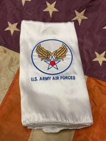 RARE WW2 U.S. SILK AVIATORS SILK SCARD 6'X1'