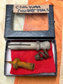 RECOVERED LOT OF CIVIL WAR MUSKET TOOLS