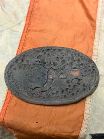 RECOVERED CIVIL WAR CONFEDERATE SOUTH CAROLINA OVAL BELT PLATE WITH PROVENANCE