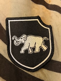 WW2 GERMAN ALLIED UKRANIAN TROOPS ARMORED BATTALION SLEEVE BADGE INSIGNIA