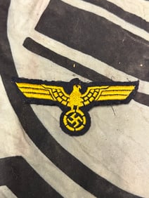 German WWII EM/NCO Naval Coastal Artillery Breast Eagle