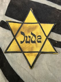 WW2 GERMAN JEWISH HOLOCAUST JUDE VERSION CLOTH STAR OF DAVID