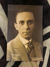 WW2 GERMAN DR. JOSEPH GOEBBELS POSTCARD