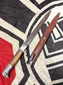 F.W. HOLLER Original WWI WW2 WWII Stag German Dress Dagger Bayonet 14 3/4" LONG