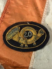 RARE CIVIL WAR 20TH UNION INFANTRY CORPS BULLION HAT BADGE BY JOHN A. BAKER