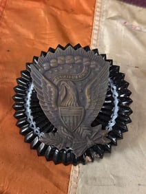CIVIL WAR UNION HARDEE HAT SHAKO HAT BADGE INSIGNIA