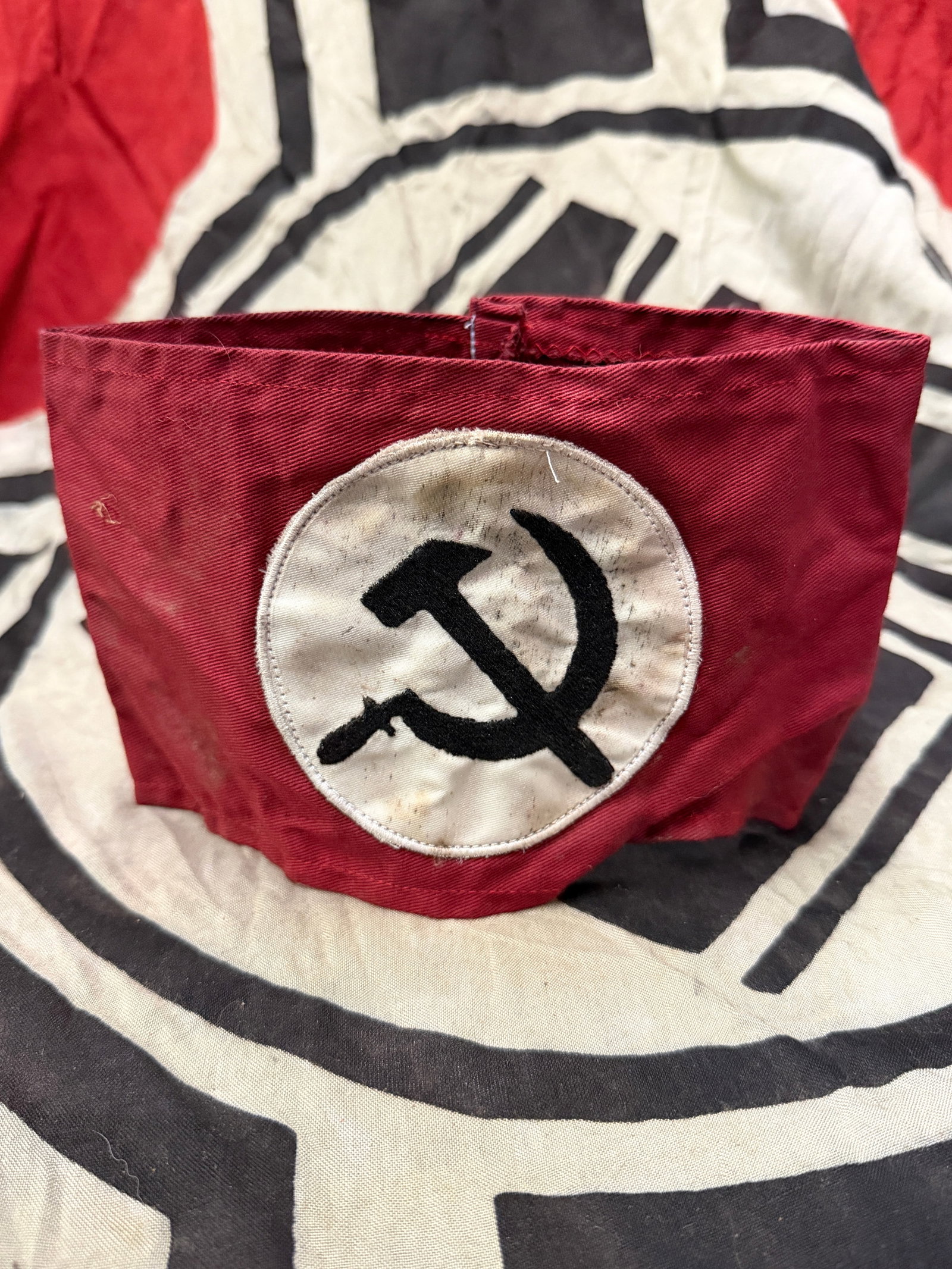 WW2 GERMAN USSR ALLIED TROOPS ARMBAND: WW2 GERMAN USSR ALLIED TROOPS ARMBAND. A RARE EXAMPLE. PLEASE VIEW ALL DETAILED PICTURES.